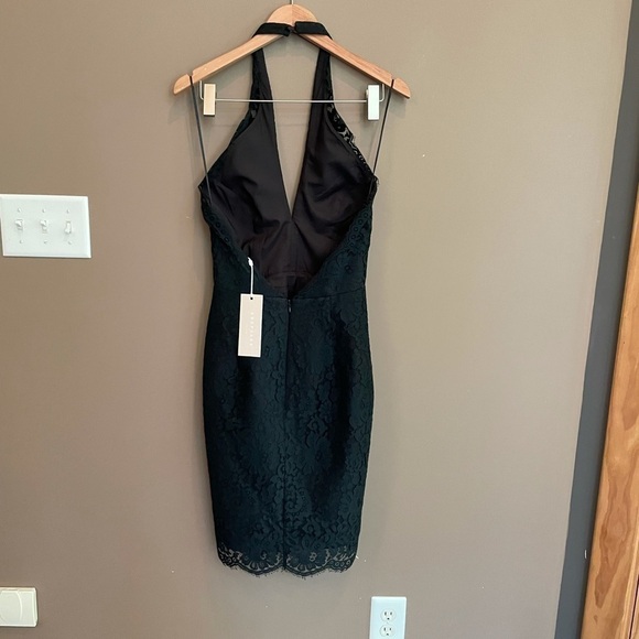 NWT Keepsake High Roads‎ Lace Halter Dress Black S - Picture 6 of 11